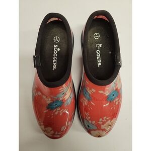 Gardening Footwear Sloggers Women Sz 8  Shoes Flower Pink Waterproof Rain USA
